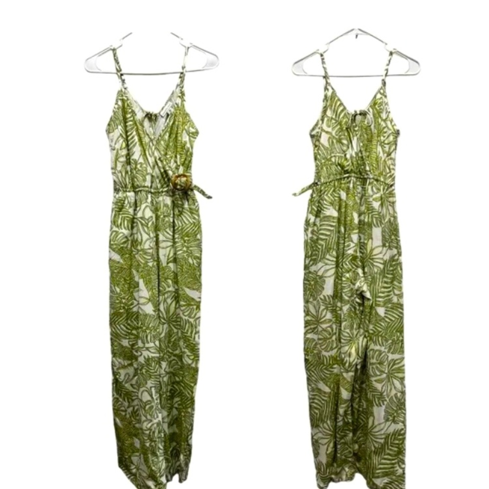NWT Sincerely Jules linen wide leg jumpsuit size M